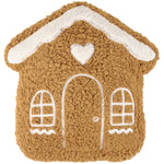 Gingerbread House Shaped Pillow