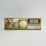 100% Pure Wool Dryer Balls | 3-Pack Barn Box | White