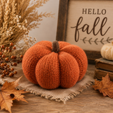 Cozy Knit Pumpkins "Orange" 4"