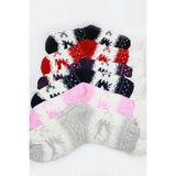 Reindeer Fuzzy Socks