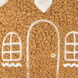 Gingerbread House Shaped Pillow