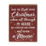 The Night Before Christmas Box Sign