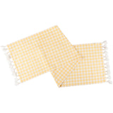 Yellow Gingham Table Runner