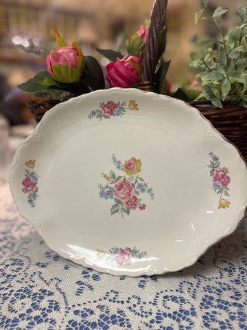 Vintage Floral Platter 1940’s