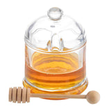 Honey Dipper Set, Includes Glass Jar & Wood Dipper