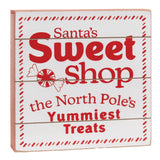 Santa's Sweet Shop Pallet Box Sign