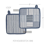 Sawyer Mill Blue Pot Holder