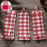 Red Gingham Check Kitchen Towel