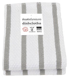 Basketweave London Gray Dishcloths Set of 2
