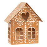 Metal Gingerbread House Luminary - 9.75"H