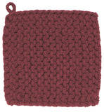 Wine Knit Potholder