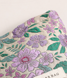 Purple Floral Cosmetic Pouch