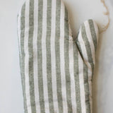 Heirloom Green Stripe Oven Mitt