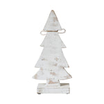 Snowy Wooden Tree-12.25x6x2.5
