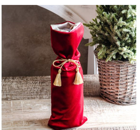 Red Velvet Bottle Bag