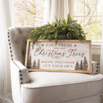 MUTED FARM FRESH CHRISTMAS TREES SIGN