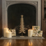 26.5" GOLD METAL TREE W/ STAR TOPPER