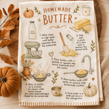 Homemade Butter Recipe Kitchen Towel