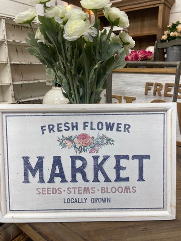 Flower Market Sign