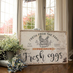 FRESH EGGS FROM THE FARM SIGN - Pick Up Only