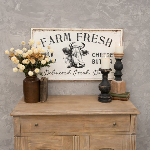 FARM FRESH MILK CREAM CHEESE BUTTER SIGN