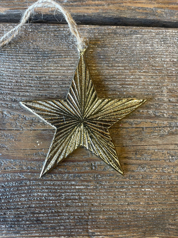 Gold Star Ornament