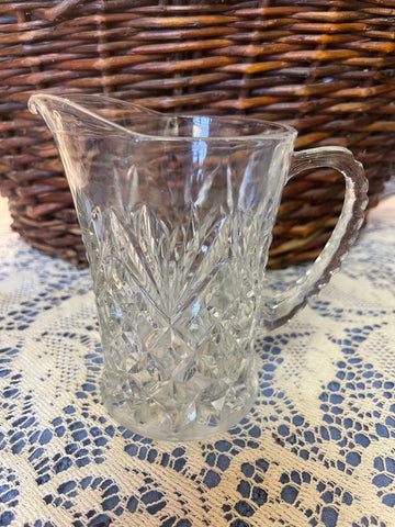 Vintage Glass Pineapple Cream Pitcher