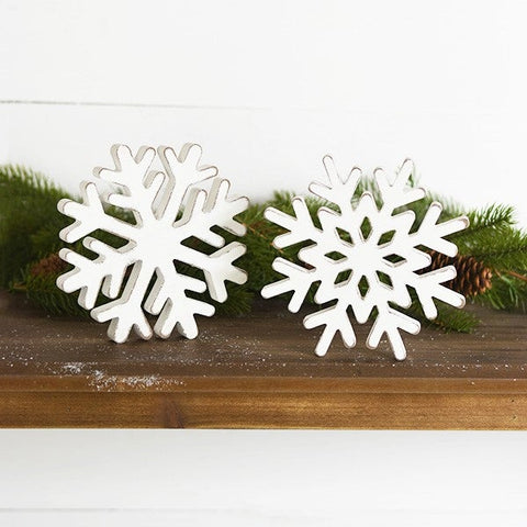 7" Wood Snowflake