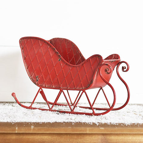 Red Tin Sleigh