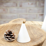 4″ WHITE CERAMIC SPIRAL TREE