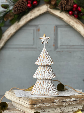 Snow Gilded Christmas Tree | 10.5" |