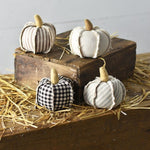 4" MINI FABRIC PUMPKINS