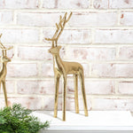 15.5" Gold Metal Deer