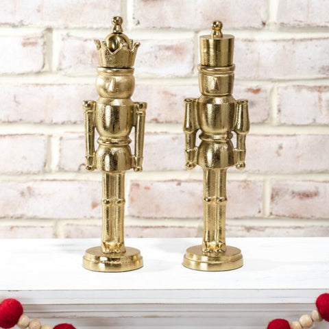 11" GOLD ALUMINUM NUTCRACKERS