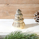 3.5" Gold Glass Deco Tree