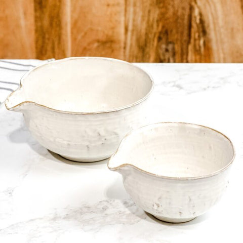 FANCY WHITE POUR BOWLS