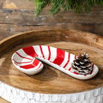 Ceramic Candy Cane Plate