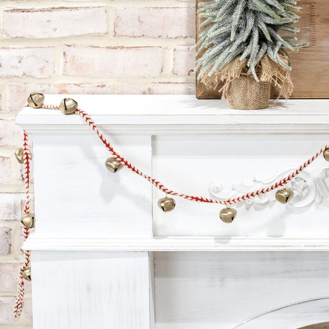 76" Gold Bell Garland