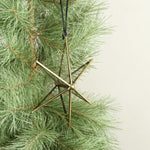 8" GLASS HANGING STAR ORNAMENT