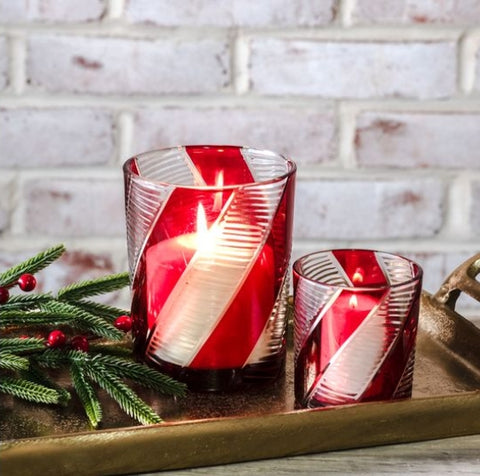 CANDY CANE STRIPE LANTERN