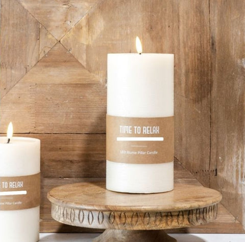 8" LED PILLAR CANDLE