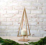 18" GOLD TREE CANDLE STAND