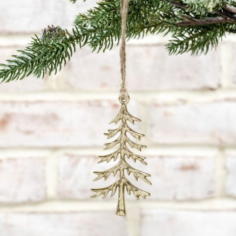 3.9" GOLD TREE ORNAMENT