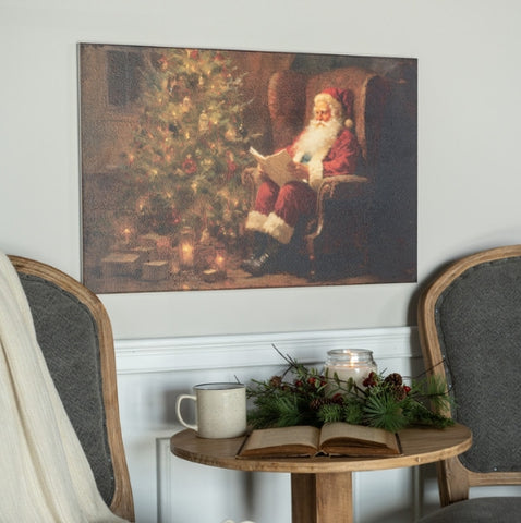 READING SANTA PRINT
