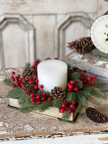 Tundra Berry Candle Ring | 11"