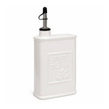 Fox Run White Ceramic Oil Can, 700 ML Olive Oil Dispenser