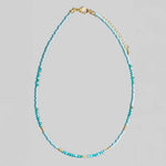 Mixed Semi Precious Faceted Stone Beaded Necklace