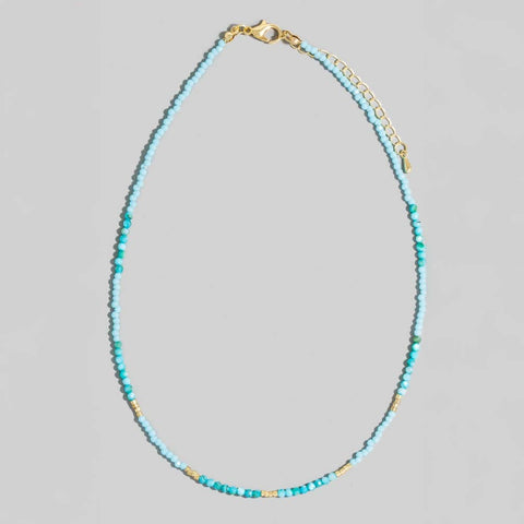 Mixed Semi Precious Faceted Stone Beaded Necklace