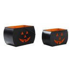Tealight Holders Trick Or Treat Black