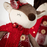 Plush Sitting Reindeer